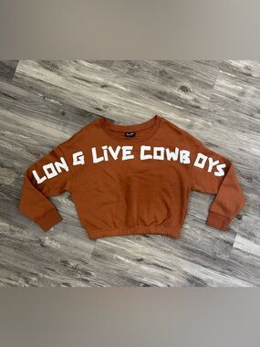 Wrangler Retro Punchy “Long Live Cowboys” Puff Print sweatshirt Size Small